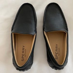 Brand new! Sperry Men’s Size 8 black loafer/dress shoes. Paid $150!